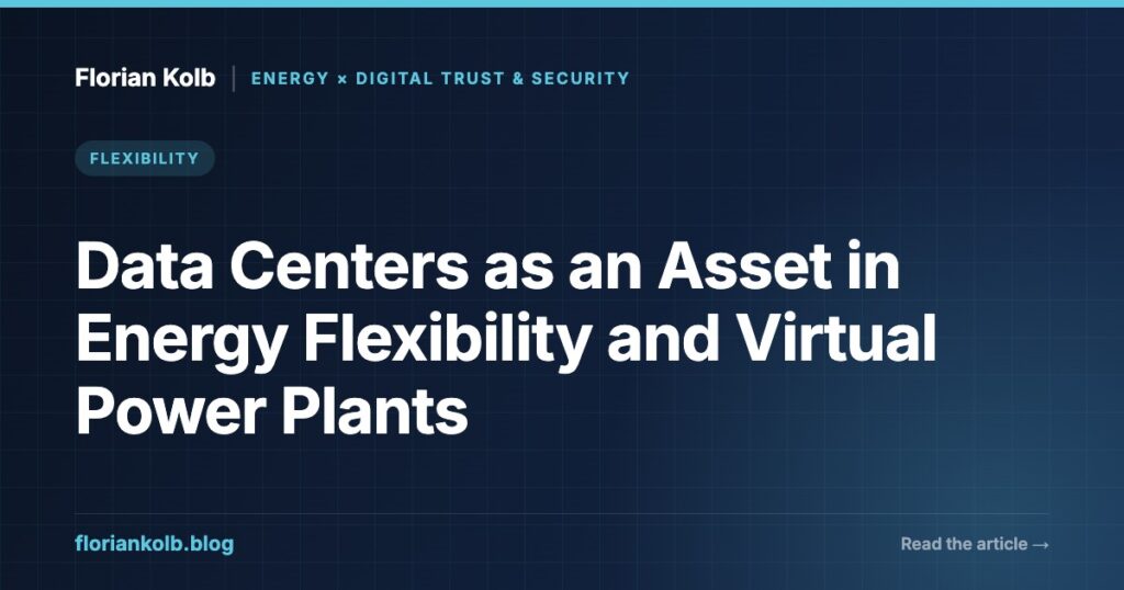 Data Centers as an Asset in Energy Flexibility and Virtual Power Plants — Florian Kolb