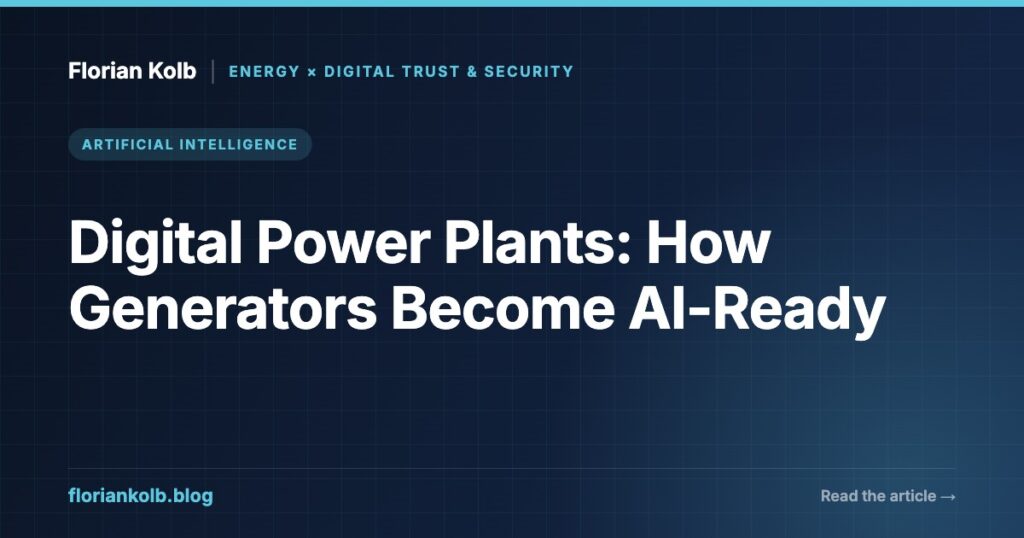 Digital Power Plants: How Generators Become AI-Ready — Florian Kolb